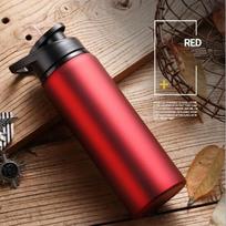 700ML Stainless Steel Sports Water Bottle Gym Fitness Outdoor Camping Cycling Bicycle Drinkware Travel Mug 700ml raudona