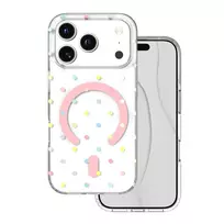 TFO Bubble Dots Mag phone case with MagSafe support for iPhone 17 Pro | iPhone 18 Pro white
