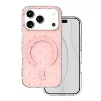 TFO Bubble Dots Mag phone case with MagSafe support for iPhone 17 Pro | iPhone 18 Pro pink