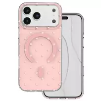 TFO Bubble Dots Mag phone case with MagSafe support for iPhone 17 Pro Max | iPhone 18 Pro Max pink