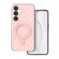TFO Bubble Dots Mag phone case with MagSafe support for Samsung Galaxy S24 (S921) | S25 (S931) pink