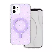 TFO Bubble Dots Mag phone case with MagSafe support for iPhone 12 | iPhone 12 Pro, purple