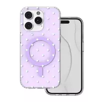 TFO Bubble Dots Mag phone case with MagSafe support for iPhone 14 Pro, purple