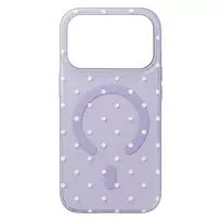 TFO Bubble Dots Mag phone case with MagSafe support for iPhone 17 Pro Max | iPhone 18 Pro Max purple