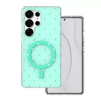 TFO Bubble Dots Mag phone case with MagSafe support for Samsung Galaxy S25 Ultra (S938) green