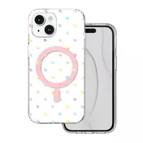TFO Bubble Dots Mag case for iPhone 15 6.1" white