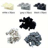 90pcs Figures Stand Base Plate 99207 Bracket 1x2 2x2 Inverted Building Blocks DIY Figure Standing Display Bracket Bricks