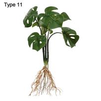 Party Supplies Desktop Ornament Office Shop Simulation Greenery Plant Wall Artificial Hydroponic Plants With Root