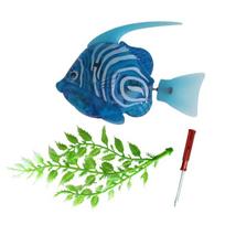 Interactively Robot Fish Toy Swimming Bath Plastic Fish Toy Limp Fish Toy for Cats Entertainment and Stress Reliefs