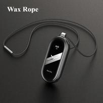 Pendant Necklace For Xiaomi Mi Band 8 Stainless Steel Metal Watchband Case Miband 8 Mi Band8 Leather Rope Chain Lanyard For Mi Band 8