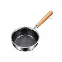 Mini Stainless Steel Non-Stick Pan Uncoated Non-stick Surface Frying Pan Grill Frying Non-stick Pan Cooking