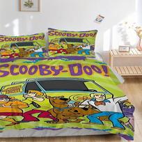 3pcs Scooby-Doo Duvet Cover Set - Machine Washable, Includes 1 Duvet Cover and 2 Pillowcases, No Core Included, All-Season Home Decor for Do 135x200cm