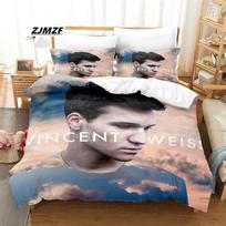 Wincent Weiss Patalynės Komplektas Viengulis Twin Pilnas Karalienės Karaliaus Dydžio Lovos Komplektas Suaugusiems Vaikams Miegamojo Antklodės Užvalkalų Rinkiniai 3D Spausdinimo Anime Paklodė 135x200cm