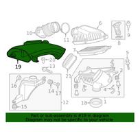 1x Honda variklio oro įsiurbimo rezonatoriui # 17243-RV0-A00