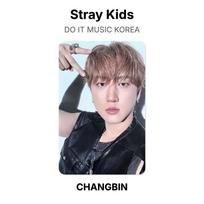 Stray Kids DO IT MUSIC KOREA Official Photocard BANG CHAN gray