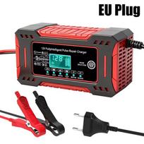 12V 6A Max Smart Pulse Repair Battery Charger For Car Moto Lead Acid AGM Batteries 14.6V 6A LiFePO4 Battery Charger LCD Display