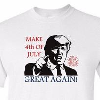 Donald Trump Make 4th Of July Great Again Shirt USA Tee Independence Day T-Shirt S