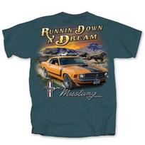Ford Mustang Running down a Dream Tee AMERICAN MUSCLE CARS T'shirt XL