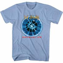 Def Leppard Adrenalize Album Light Blue Heather Adult T-Shirt S