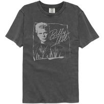Billy Idol Torn and Cursive Washed Black T-Shirt L