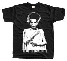 The Bride of Frankenstein V8 horror movie poster T-Shirt Black vintage scary all sizes S-5XL XL