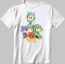 DuckTales Baby Figure Short Sleeve White-Black Men's / Women's T-Shirt N550 3XL