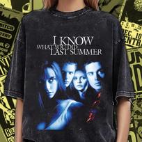 Vintage Washed I Know What You Did Last Summer Tee - 90s Horror Movie IK001 XL
