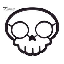 Soft Silicone Egg Ring Fried Mold, Halloween Theme Skull Shape, Non-Stick High Shaped Temp Resistant Ring, Breakfast Cooking Tool Kitchen Gadget Mold juoda