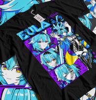 Unisex Genshin Impact Eula, Raiden Shogun Gaming T shirt, Anime Waifu Shirt S
