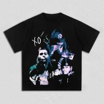 Xo The Weeknd Graphics Unisexs Unisexs 2026 Summer Oneck Unisexs Y2k Hip Hop Style Short Sleeve Music Tshirt Fans Gift Unisex S