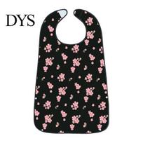 Durable Floral Bib Adult Bib, Waterproof Easy Clean Feeding with Breathable Printed, Elderly Clothing Protector, for Seniors Dining Aid D