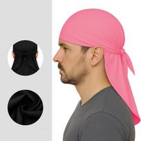 Lauko bandana galvos skara be kaktos žymių Apsauga nuo saulės Bėgiojimo kepuraitės Sugerianti prakaitą Patogus dviračių sporto galvos skara rožinė