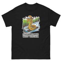 Snowboard West Virginia Snake USA Snowboarding Animal T-Shirt L