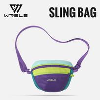 WRELS Water-proof Large Capacity Outdoor Hiking Travel Sling Bag Travel Shoulder Bag Multi function Adjustable Fanny Pack violetinė