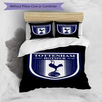 Tottenham Hotspur F.C Design Printed Pattern Duvet Cover Set – includes 1 duvet cover and 2 matching pillowcases Bedroom decor Christmas gifts 135cm*200cm