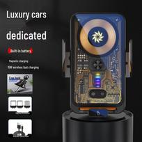 2026 Wireless Car Phone Holder: Magnetic Fast Charger with Smart Sensor & Dashboard Suction Cup Mount.