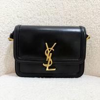 [Pre-Owned] Ysl Solferino Box Leather Crossbody Bag Small - Very Good #1E1YKGX ONE SIZE