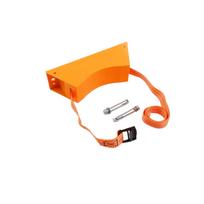 Durable ABS Propane Tank Holder Stable Cylinder Wall Mounted Bracket  Motorhome oranžinė