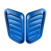 Air Flow Intake Cover 2pcs Carbon Fiber Style Car Decorative Intake Scoop Turbo Bonnet False Vents Hood Covers Universal 1