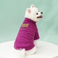 Hooded Winter Dog Sweatshirt Blouse For Small Medium Dog XL violetinė