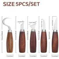 Heavy-Duty Carbon Steel Carving Knife Set, Exquisite And Durable Carving Tools, Woodworking Tool Set Tool Kit
