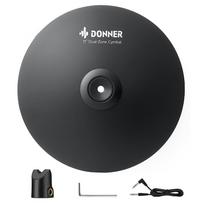 Donner Cymbal Pad for Electronic Expansion Mute Dual Zone Crash Electronic Drum Accessory 11-inch Drums, Pad, Cymbal, CYB-11D juoda