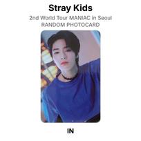 Stray Kids 2nd World Tour MANIAC in Seoul RANDOM PHOTOCARD Official Photocard I.N 02 gray