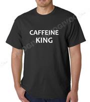 Caffeine King Shirt for Men – Funny Coffee Lover Tee, Graphic Shirt 3XL