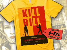 Kill Bill V3 T-Shirt Vintage YELLOW T-Shirt DTG Digital Print Sizes S M L XL 2XL 3XL 4XL 5XL 4XL