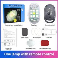 1 Set Wireless Remote LED Strobe Light with Anti-collision for Emergency and Safety Warnings 1Pcs And Remote