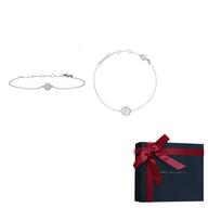 Daniel Wellington Cool wind white moonlight stacked mother-of-pearl synthetic cubic zirconia alloy brass bracelet for women C1435C656 sidabras
