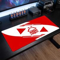 Nottingham Forest Football Print Large Mouse Pad, Anti-Slip Extended Gaming Desk Mat for Office Home 30cmx60cm（11.8x23.6inch）