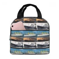 Titanic Britanic Sister Ship Iceberg White Star Liners Insulated Lunch Bag for Women Children Food Boxes Thermal Lunch Box Tote One Size