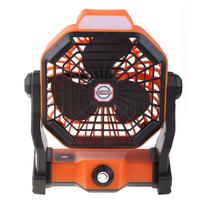 Usb Charging Camping Fan With Led Light 5200mah Battery Operated Rechargeable